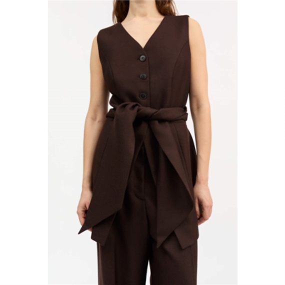 Skall Studio Erin Vest, Dark Brown 